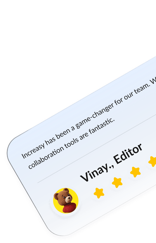 Vinay Review Card