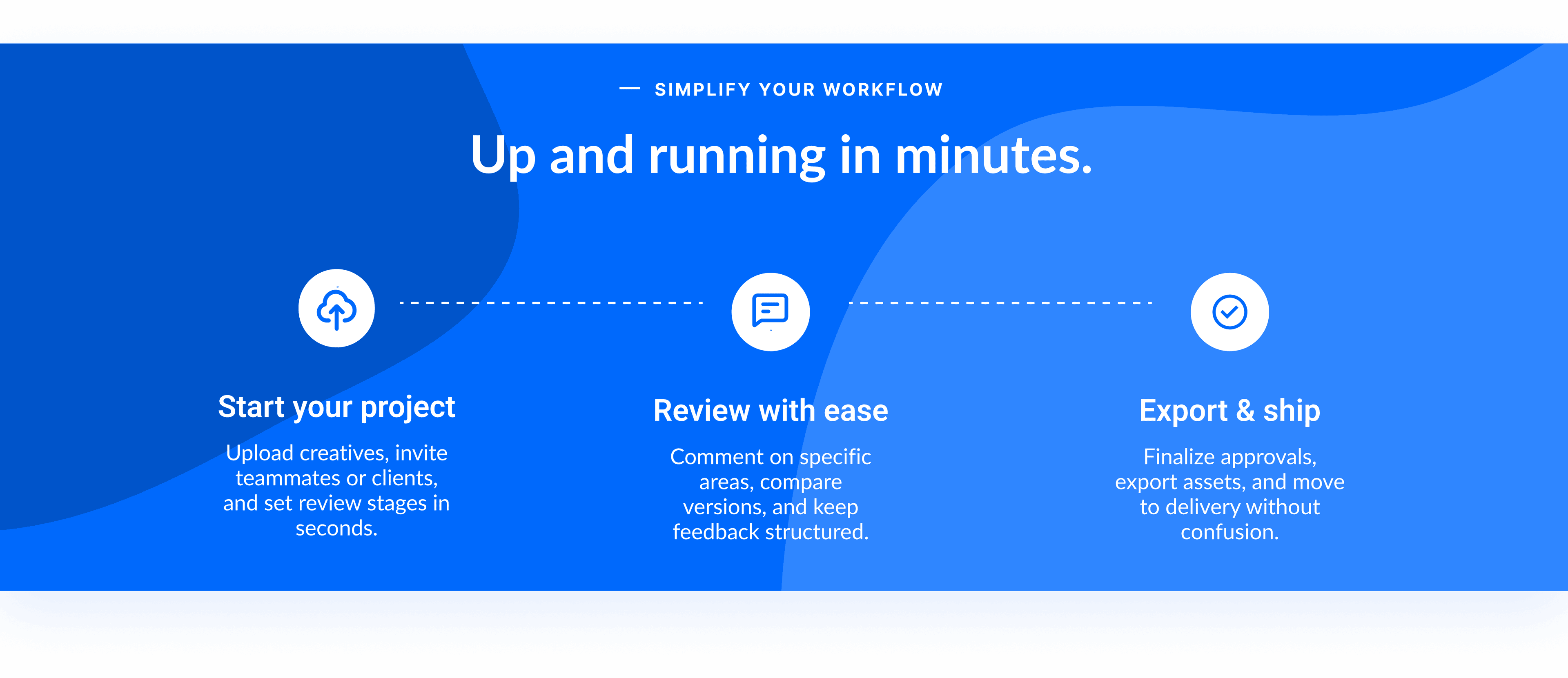 Simplify Your Workflow - Up and running in minutes