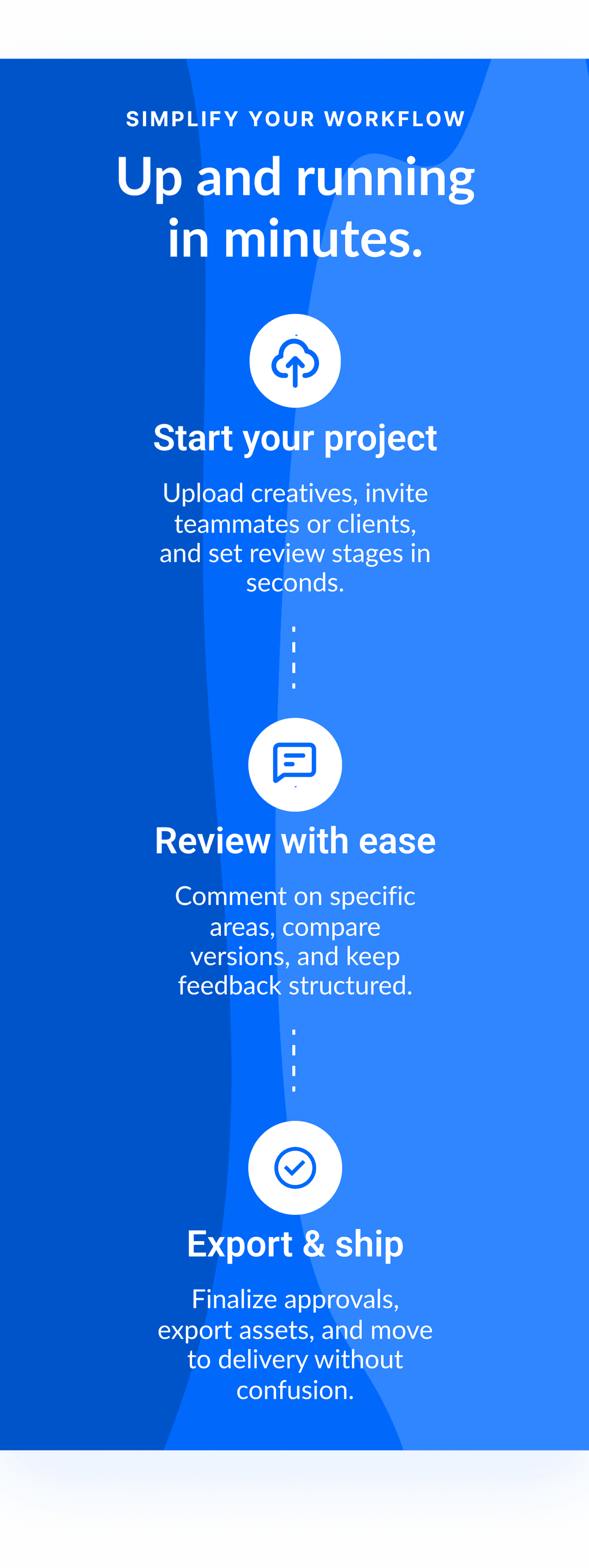 Simplify Your Workflow - Up and running in minutes