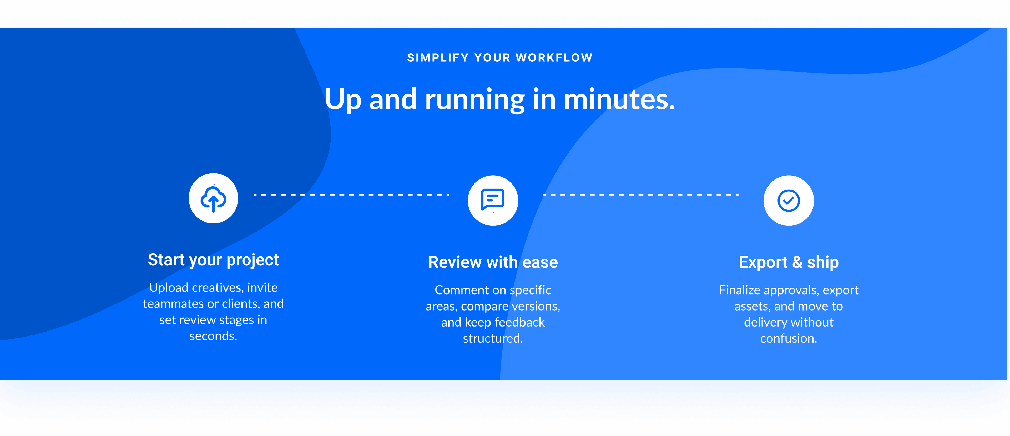Simplify Your Workflow - Up and running in minutes